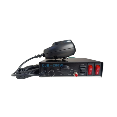 BARRA DE EMERGENCIA LED CLASICA ROJO/AZUL CON SIRENA CJB-200W - Imagen 2