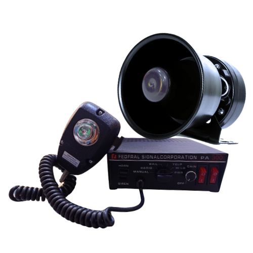 SIRENA PATRULLERA CON ALTAVOZ PA-300 100W AKCHIRI