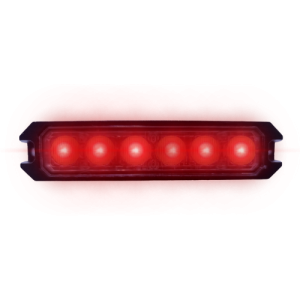 FARO 6 LED ESTROBOSCOPICA ALTA GAMA ROJO