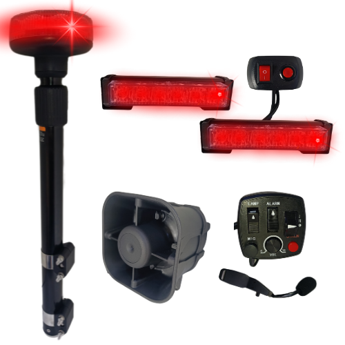 KIT DE LUCES PARA MOTO ROJO T/DOMO AKCHIRI