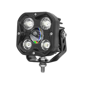 FARO CUADRADO 5 LED LUPA 3.5 PULGADAS / 8 CM X PAR