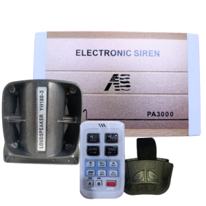 SIRENA PATRULLERA P3000 INHALANBRICO 7 TONOS 200W
